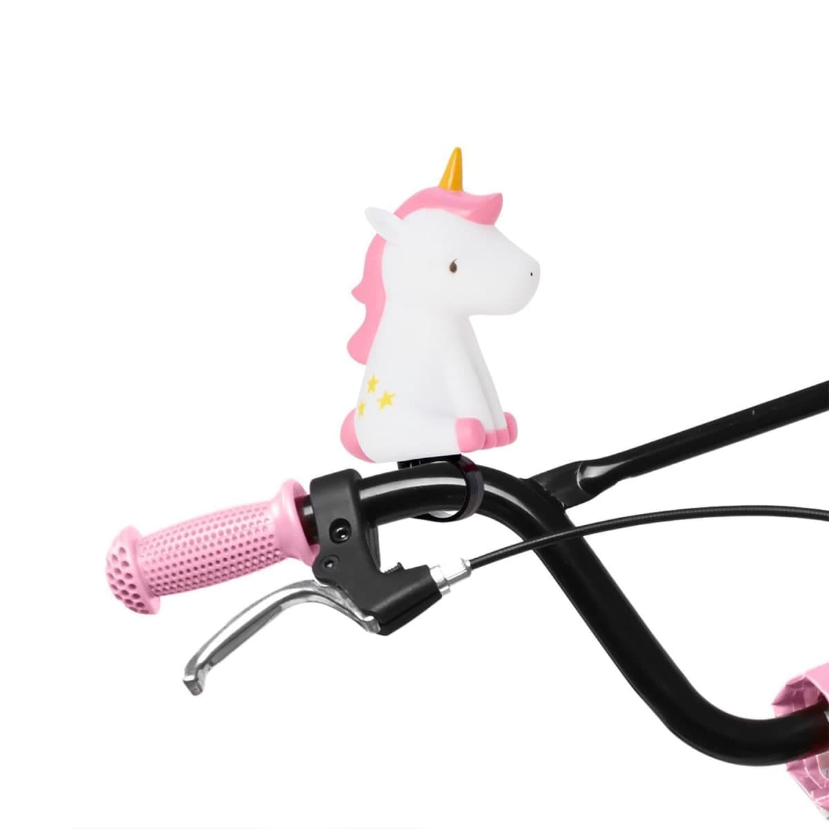 Two's Company Magicool Ride Unicorn Soft Squeezable Bicycle Horn, 4.5-Inch, Plastic, Pink thumbnail 2