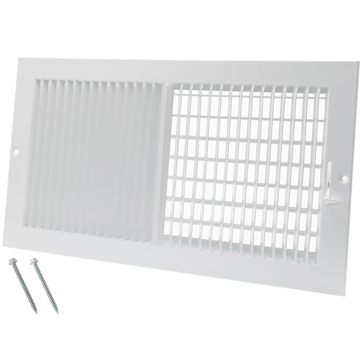 16 x 8 Inch [Duct Opening] Air Vent Covers for Wall or Ceiling - High Airflow 2 Way Steel Ventilation - Adjustable Wall/Ceiling Register, 17-3/4 Inch x 9-3/4 Inch [Overall Dimensions] — image 1