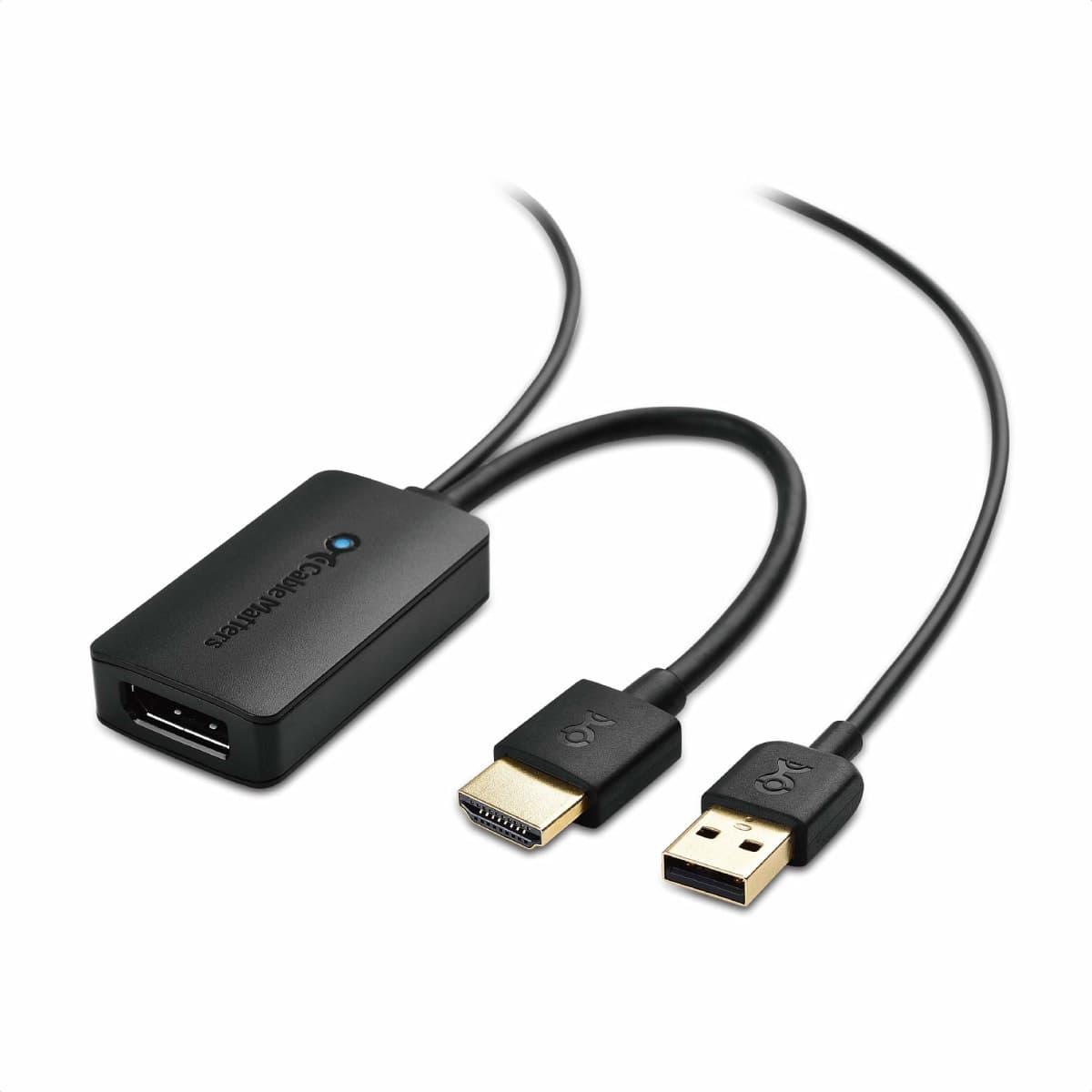 Cable Matters HDMI to DisplayPort Adapter (HDMI to DP Adapter) Supporting 4K Black — image 1