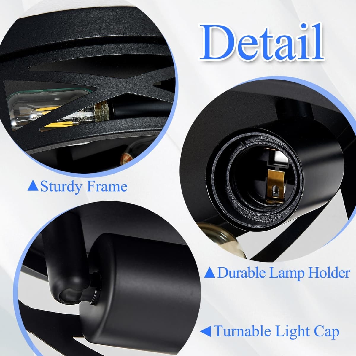 SKEJAO Farmhouse Light Fixtures Ceiling,Hallway Light fixtures Ceiling,Black Flush Mount Ceiling Light for Kitchen,Hall (13.1 inch) thumbnail 4