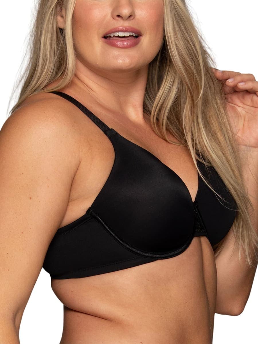 Vanity Fair Womens Beauty Back Smoothing (36c - 42h) Minimizer Bra, Midnight Black, 34G US, Midnight Black, 34G thumbnail 2