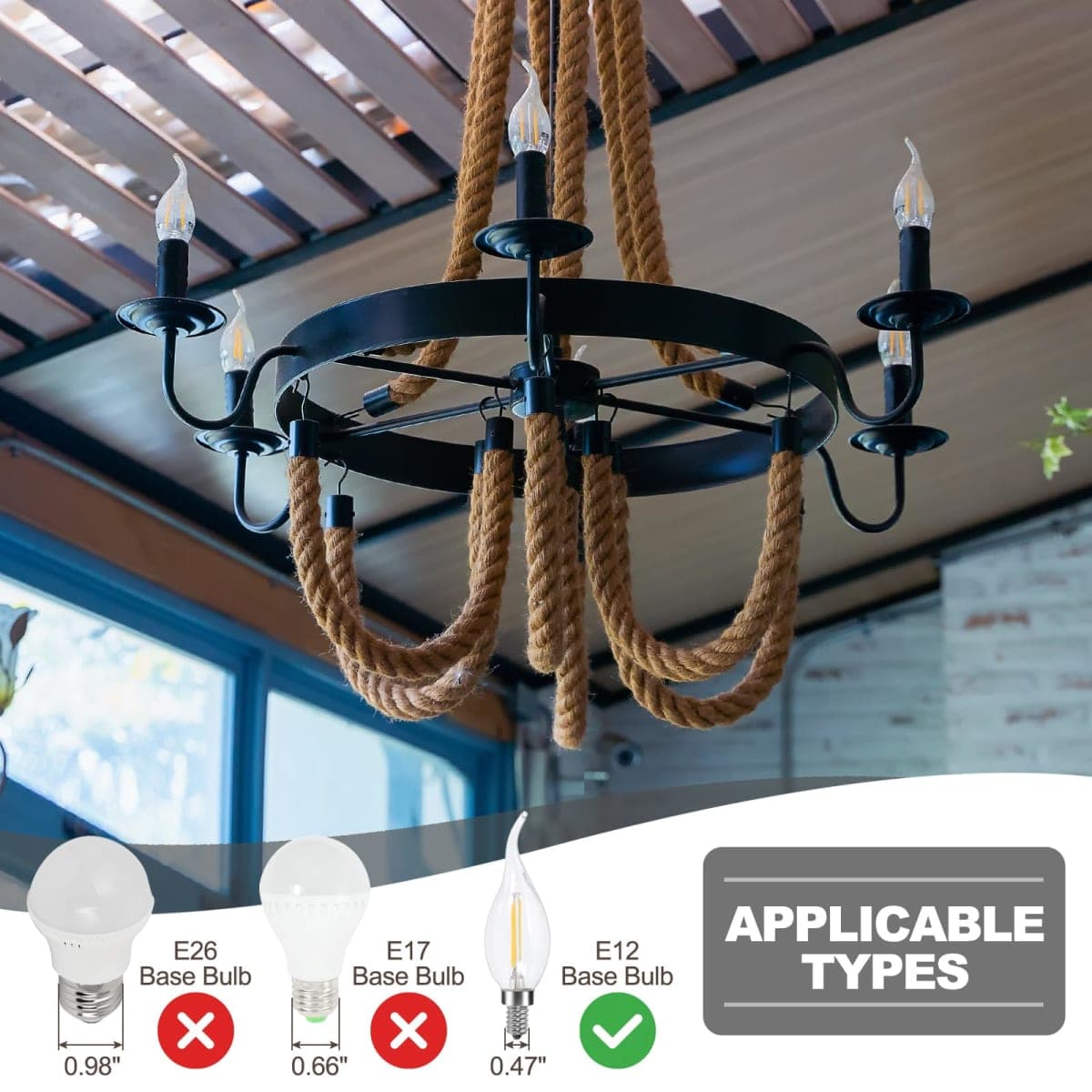 PATIKIL 3" Tall Candle Covers Sleeves, 6Pcs Metal E12 Chandelier Socket Sleeves with Insulation Heat Shrinkable Flame Retardant Tube Bulb Light Base Holder for Lamps, Red Bronze thumbnail 4