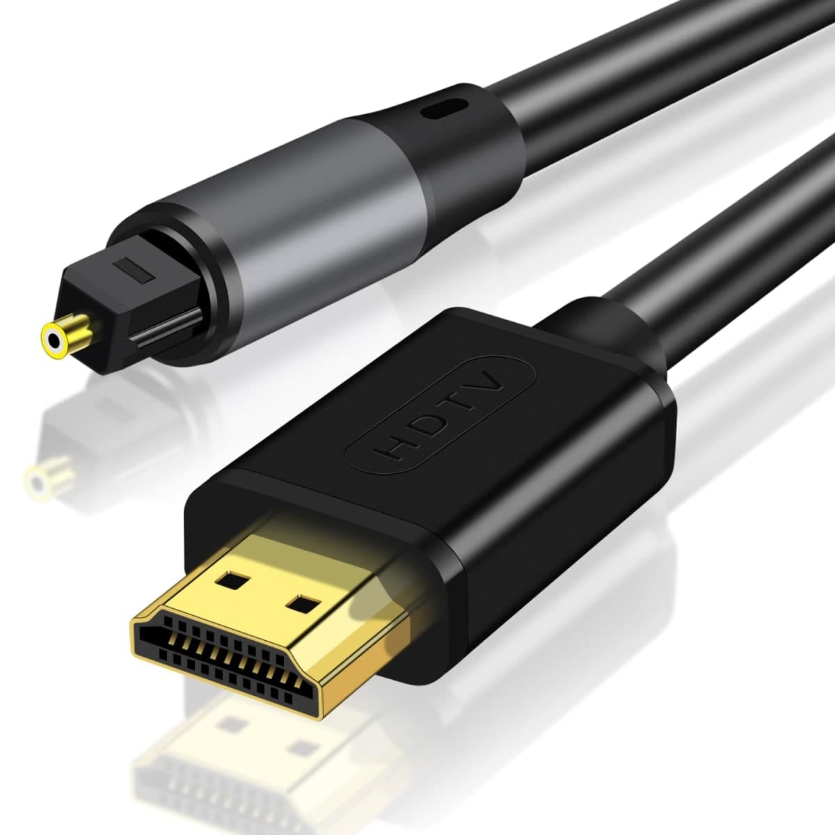 192KHz HDMI ARC to Optical Audio Converter 6FT,ARC to Optical Audio Extractor Cable,Plug & Play, AR C to O ptical Audio Adapte for HDTV to Soundbar,Amplifier-[No CEC] — image 1
