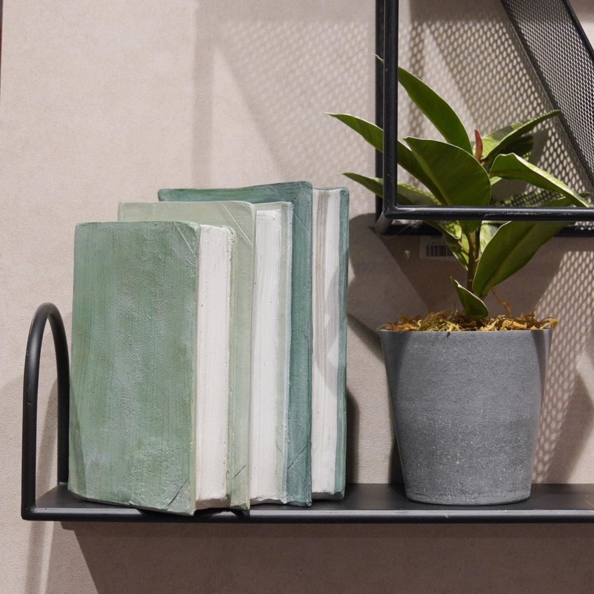 Guichifun Decorative Books Living Room Décor - Resin Sage Green Faux Books Fake Modern Home Decoration for Bookshelf Coffee Table Décor 5.5 x 4.5 x 7.5 Inch thumbnail 4