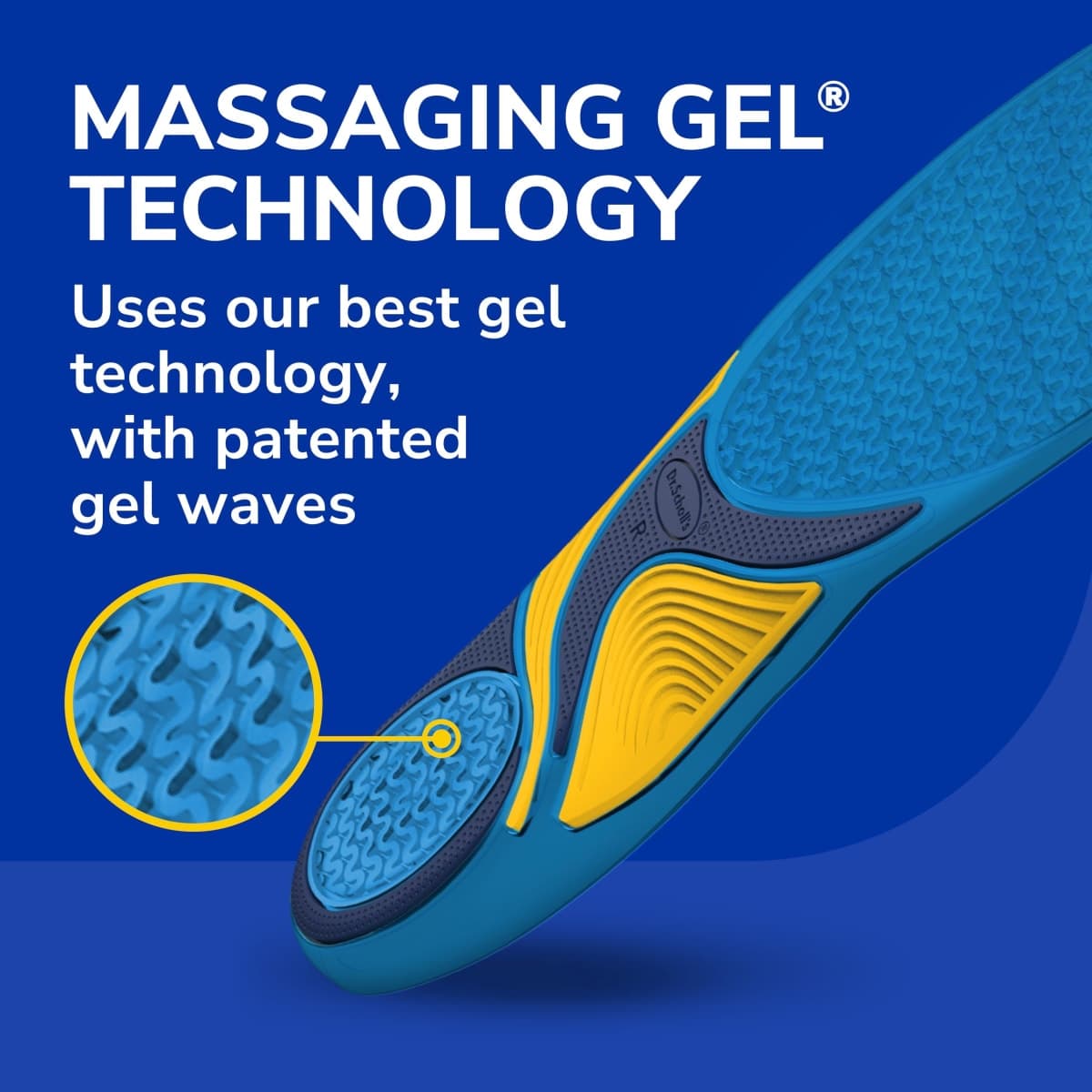 Dr. Scholl’s Comfort and Energy Massaging Gel Insoles for Men, 1 Pair, Size 8-14 thumbnail 3
