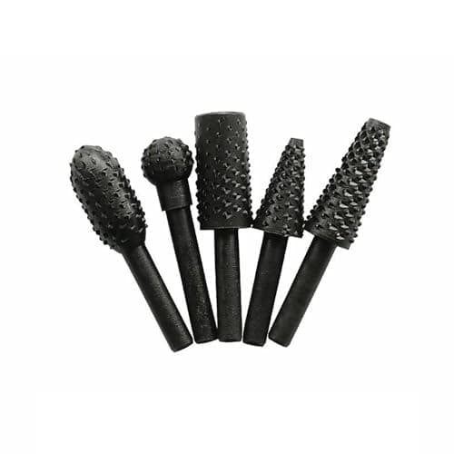 5PCS Rotary Burr Set for Carving and Grinding, Working Rotary File Tools for DIY Projects and Crafts(Black) thumbnail 2