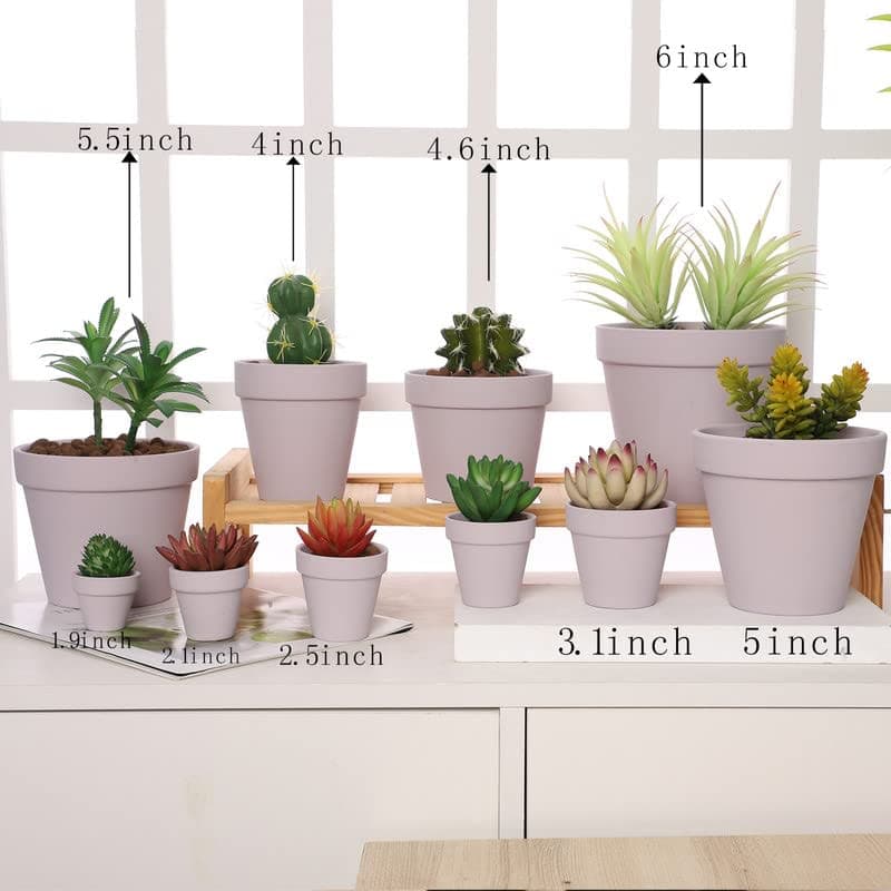 Yishang 1.9 Inch Tiny Pink Terracotta Pots Pack of 12-Small Mini White Clay Pots with Drainage Holes Flower Nursery Terra Cotta Planter for Tiny Cactus,Herb,Succulent Plants,Crafts thumbnail 5