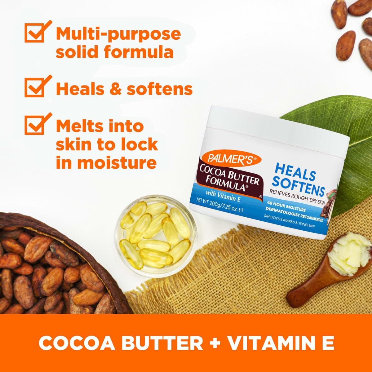 Palmer's Cocoa Butter Formula With Vitamin E Lotion by Palmer's for Unisex - 7.25 oz Lotion thumbnail 2