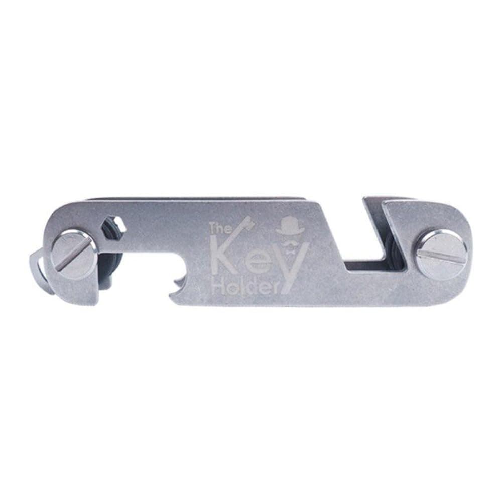 1 PC 3.35 inch Outdoor Portable Keychain Storage Clip - Multifunctional Thickened Stainless Steel Bottle Opener Keychain with Measuring Ruler,Silver thumbnail 2