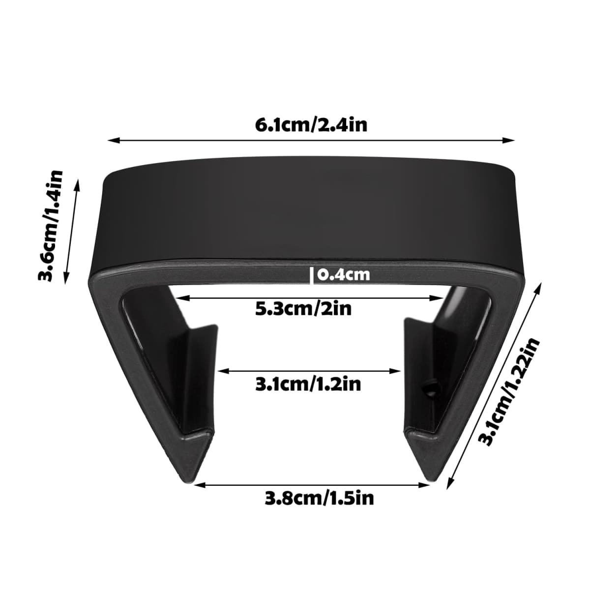 Blulu 10 Pieces Patio Furniture Clips Outdoor Furniture Sofa Clips 2.4 D x 1.4 W x 1.22 H Rattan Clamps Wicker Chair Fasteners, Connect The Sectional or Module Couch thumbnail 2