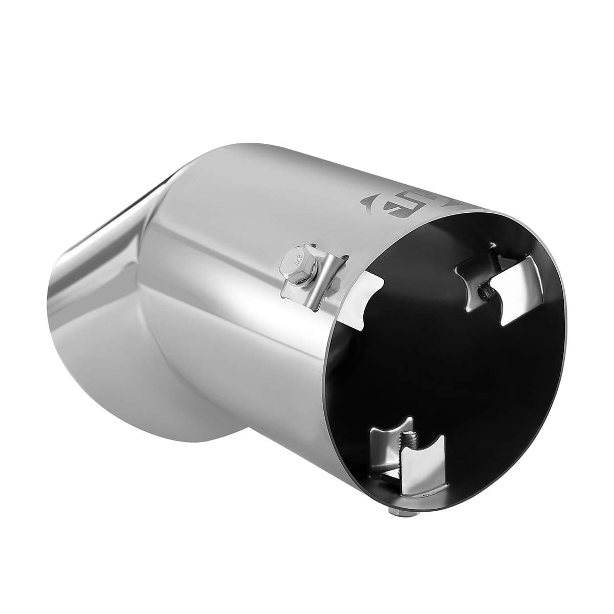 Exhaust tip - to Fit 2.75 to 3 Inch Exhaust Tail Pipe Diameter- Stainless Steel to give Chrome Effect - Car Muffler Tips thumbnail 3