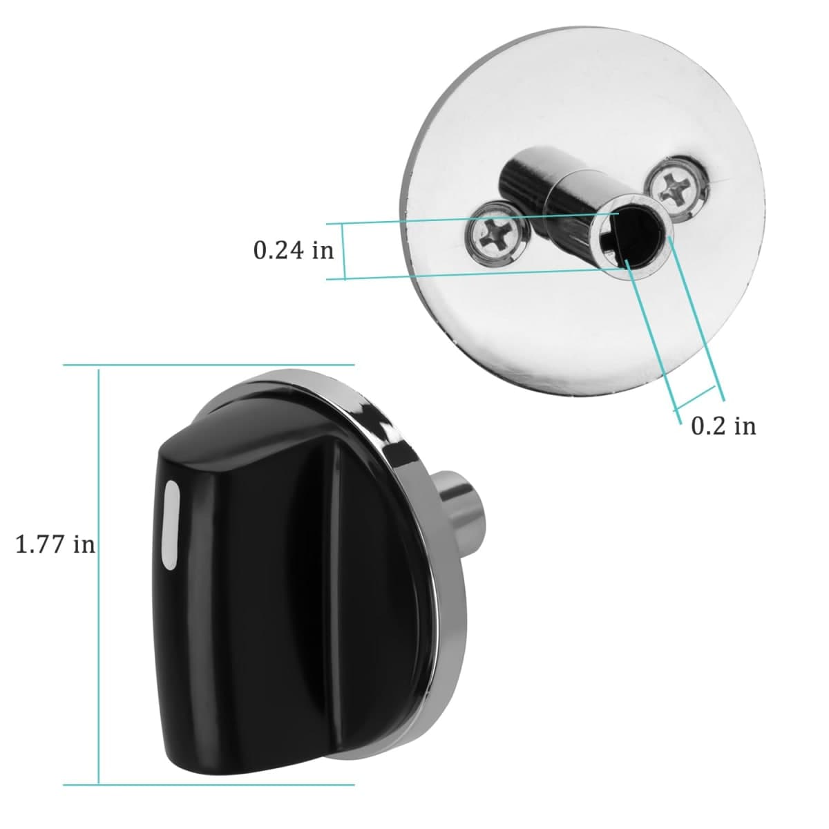 Junling 00650847 Cooktop Stove Knobs Compatible with Bosch, 5 Pack Range Oven Gas Burner Knob Replace 650847 1999734 AH3480601 AP4513132 PS8731208 thumbnail 4