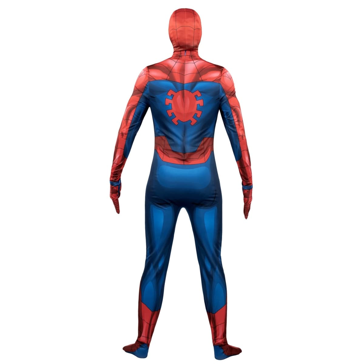 MARVEL Spider-Man Official Adult Deluxe Zentai Halloween Costume - Stretch Spandex with Hidden Zippers and Wrist Slits (L) thumbnail 2