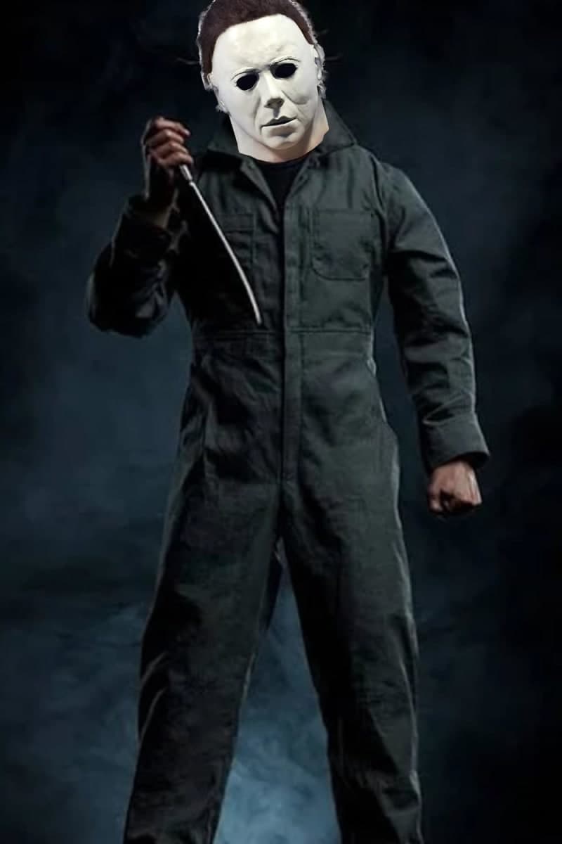 Michael Myers Mask Halloween Horror Mask Scary Halloween Latex Full Head Masks Costume thumbnail 2