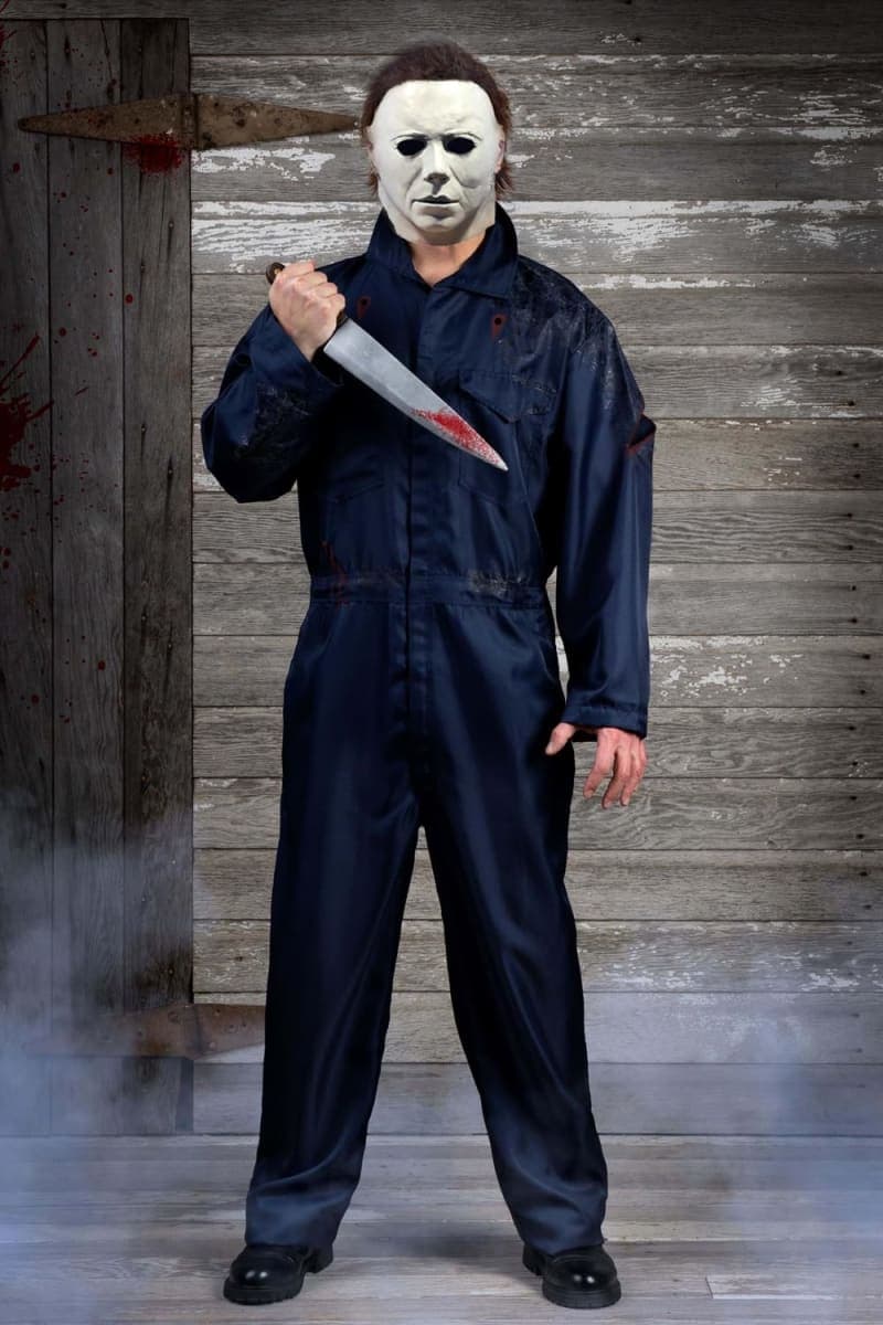 Michael Myers Mask Halloween Horror Mask Scary Halloween Latex Full Head Masks Costume thumbnail 3