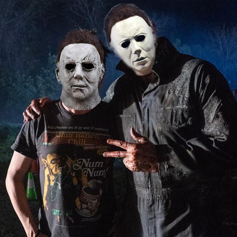 Michael Myers Mask Halloween Horror Mask Scary Halloween Latex Full Head Masks Costume thumbnail 4