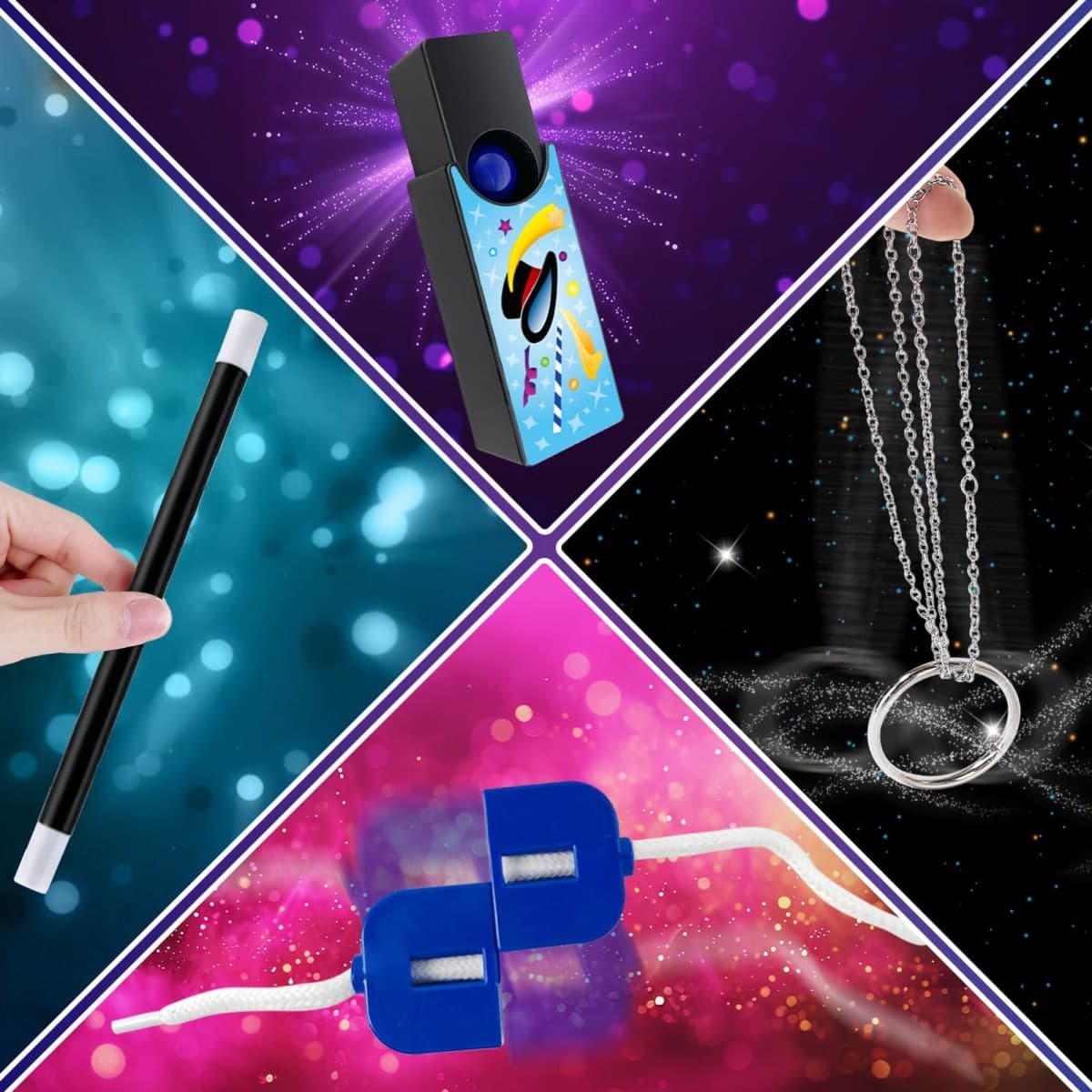 PATIFEED Magic Kit, Magician Costume Set with Cloak Cape thumbnail 4