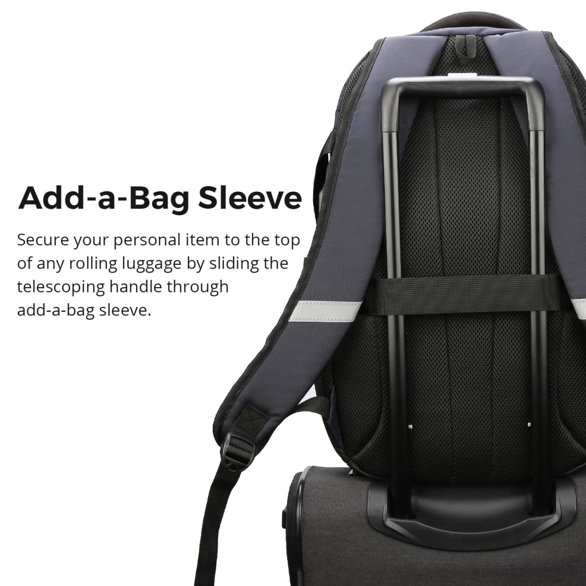 swissdigital Business Travel Laptop Backpack-for Man and Woman with Smart USB Charging Port Fits 15.6 inches laptops, Blue, Black/Blue, Standard, Travel thumbnail 4