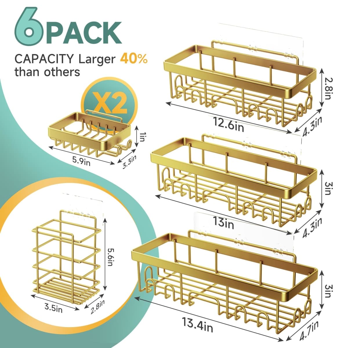 Veken shower caddy thumbnail 5