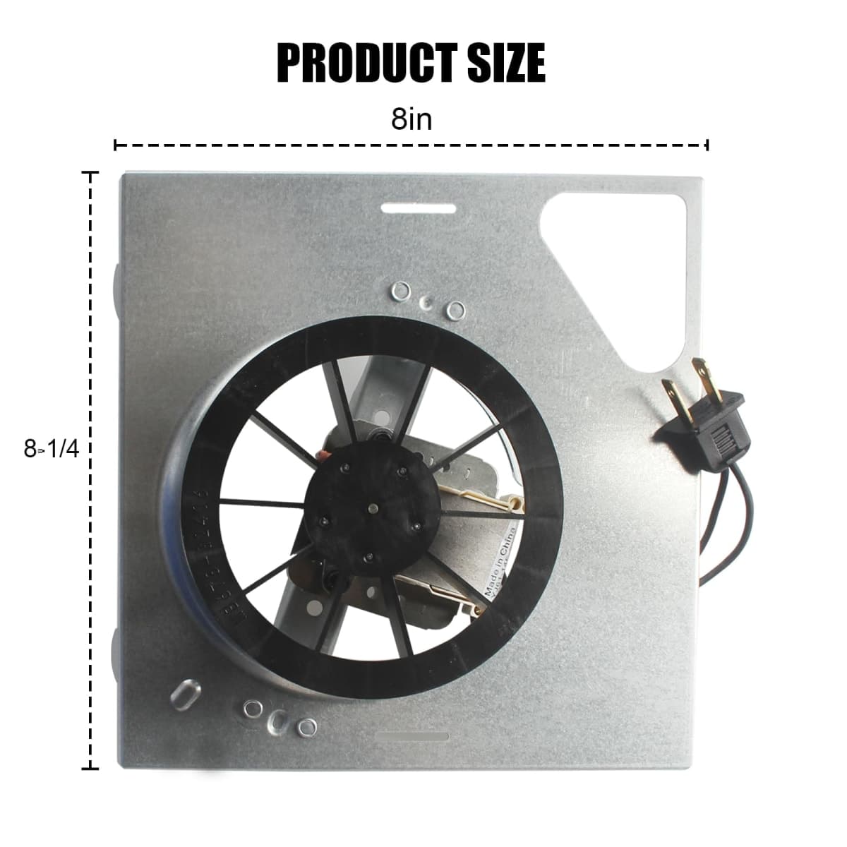 seork Upgrade 678-G/2678F-A Bathroom Exhaust Fan Motor 8" x8-1/4 Fits for Nutone 763 763N Compatible with Broan 679-E/2679F-A 679FL-C N679-C 679L, S97015163 thumbnail 2