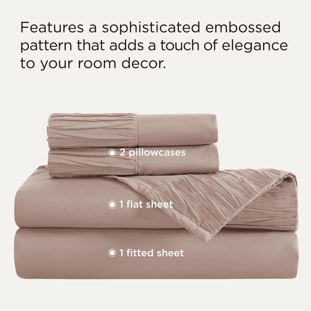 Bedsure King Size Sheets - Soft Sheets for King Size Bed, 4 Pieces Hotel Luxury Khaki King Sheets, Easy Care Polyester Microfiber Cooling Bed Sheet Set thumbnail 2