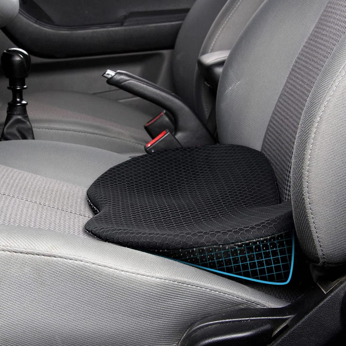 Livtribe Car Seat Cushion - Memory Foam Car Seat Pad - Sciatica & Lower Back Pain Relief - Car Seat Cushions for Driving - Road Trip Essentials for Drivers(Black) — image 1