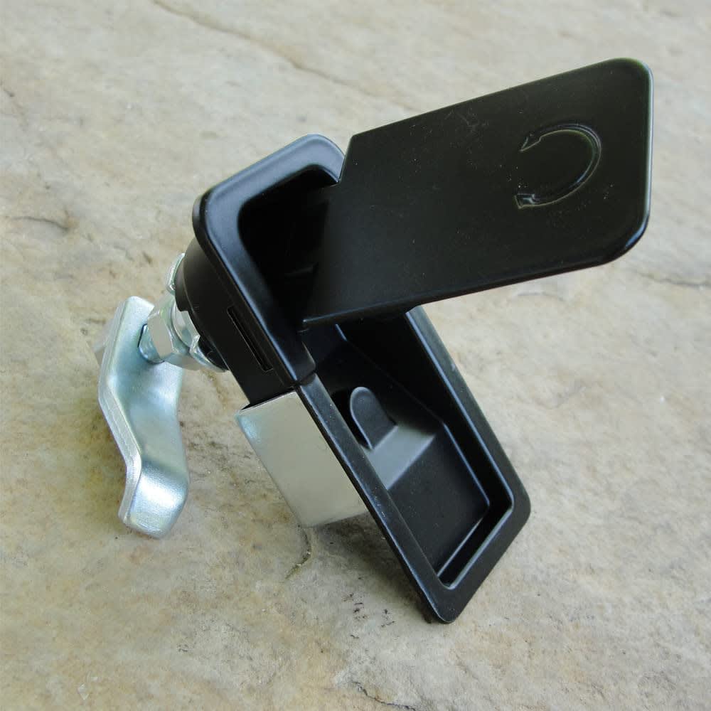 2Pcs Compression Latch Flush Sealed Lever Latch Trigger Lift and Turn Adjustable Grip Black thumbnail 5
