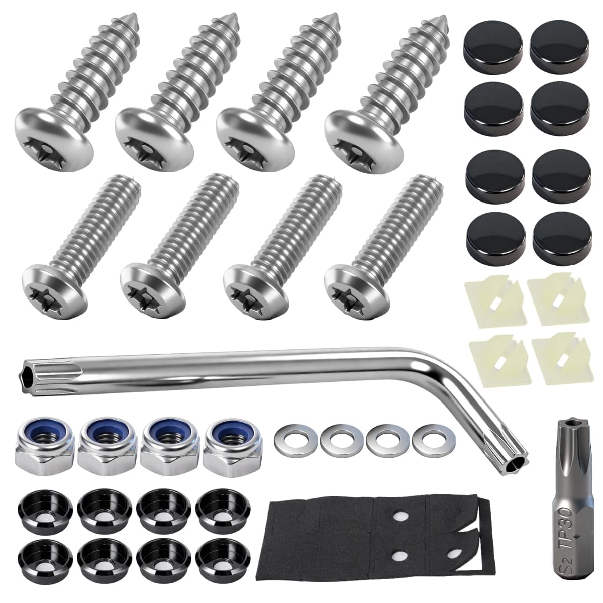 Anti Theft License Plate Screws Kits — image 1
