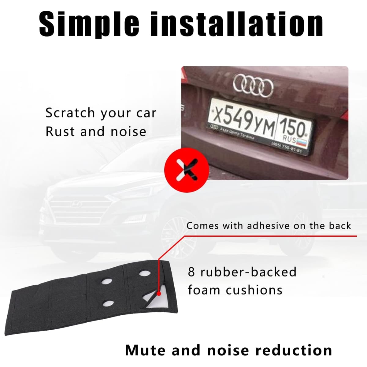 Anti Theft License Plate Screws Kits thumbnail 5