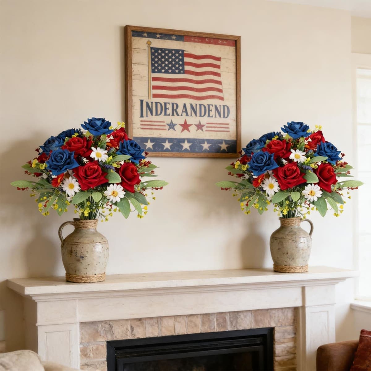 EYNDYN Artificial Flowers (6, 4th of July) thumbnail 3