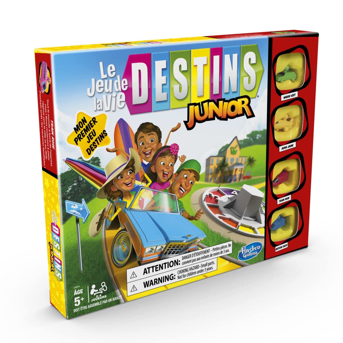 The Game of Life Junior Board Game for Kids Ages 5 and Up, Game for 2-4 Players (French) thumbnail 3