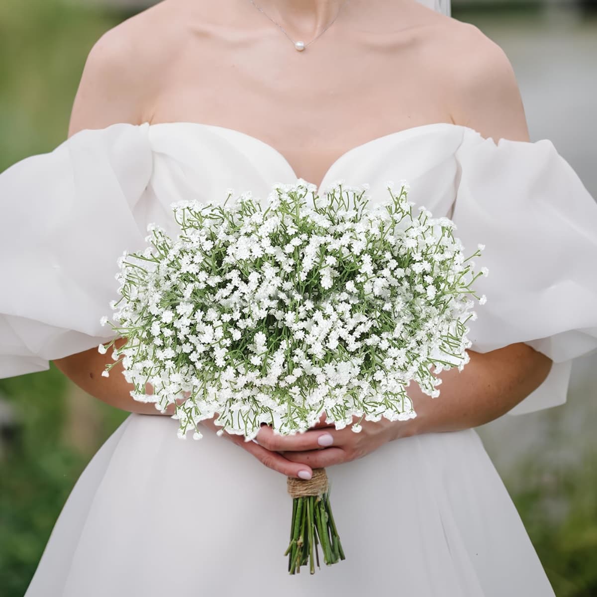 6Pcs Baby's Breath Artificial Flowers Real Touch Faux Gypsophila Bouquet DIY Floral Bouquets Arrangement for Wedding Centerpieces and Decorations thumbnail 3