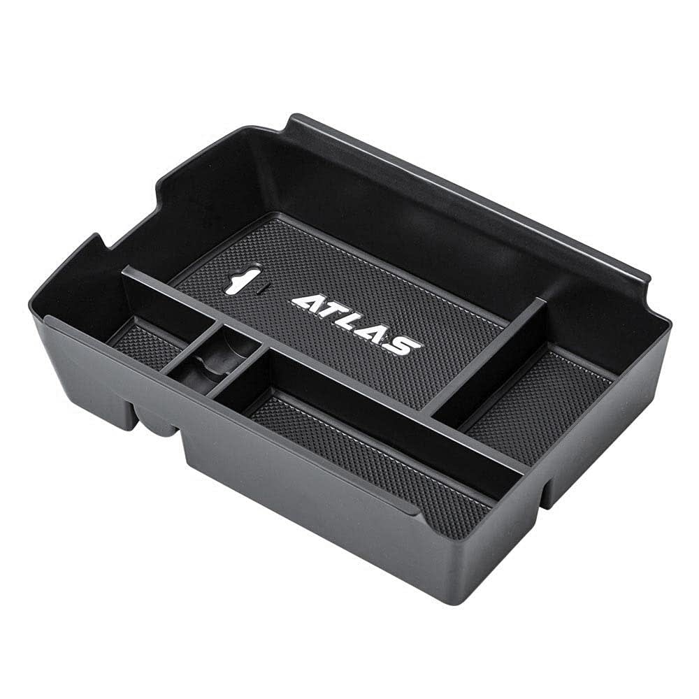 EDBETOS Center Console Organizer Tray Compatible with Atlas Accessories 2018 2019 2020 2021 2022 2023 Secondary Armrest Storage Glove Box Divider ABS Black Materials thumbnail 5
