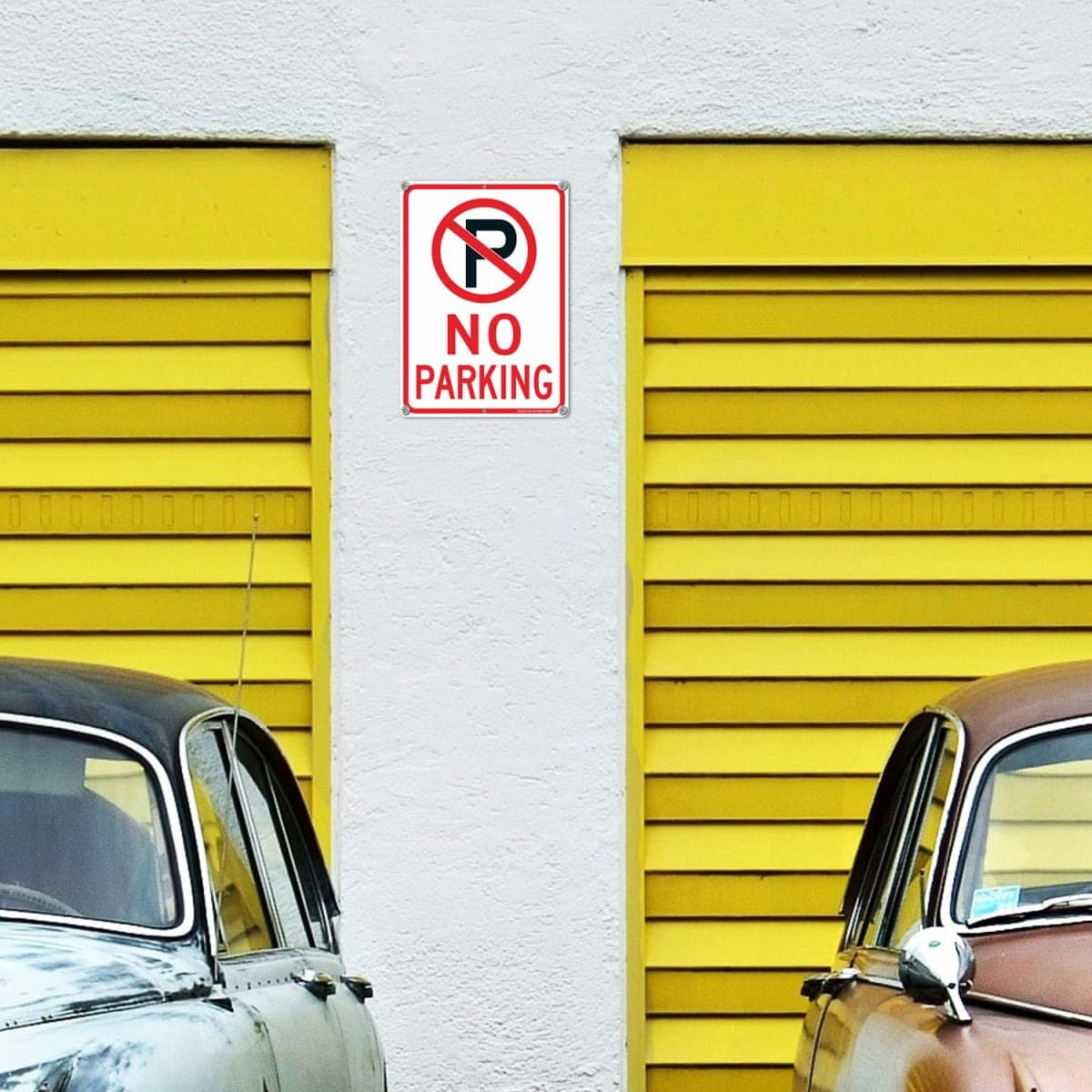 Faittoo No Parking Sign with Symbol Sign, 10 x 7 Inches Reflective .40 Rust Free Aluminum, UV Protected, Weather Resistant, Waterproof, Durable Ink, Easy to Mount, Indoor/Outdoor Use (2 pack) thumbnail 5
