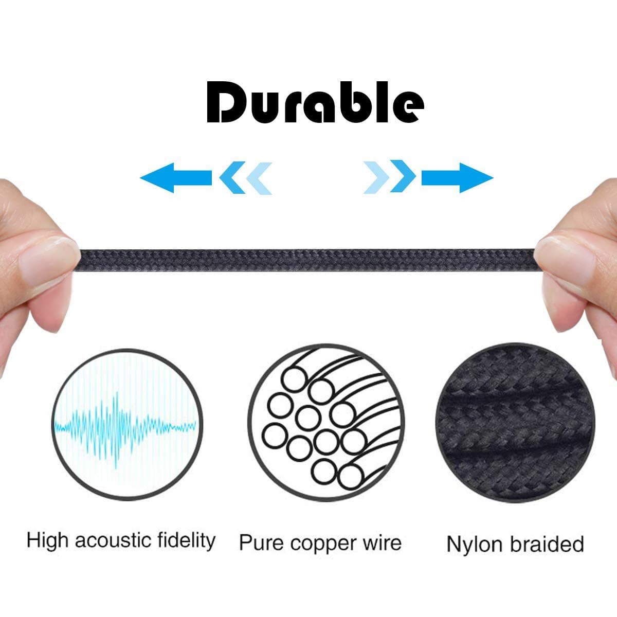 NewFantasia USB C Audio Cable Compatible with Bose 700, QC25 QC35II QC35 QC45, Headphone, Remote Volume Mic Compatible with iPhone 17/ Air /16/15/iPad thumbnail 3