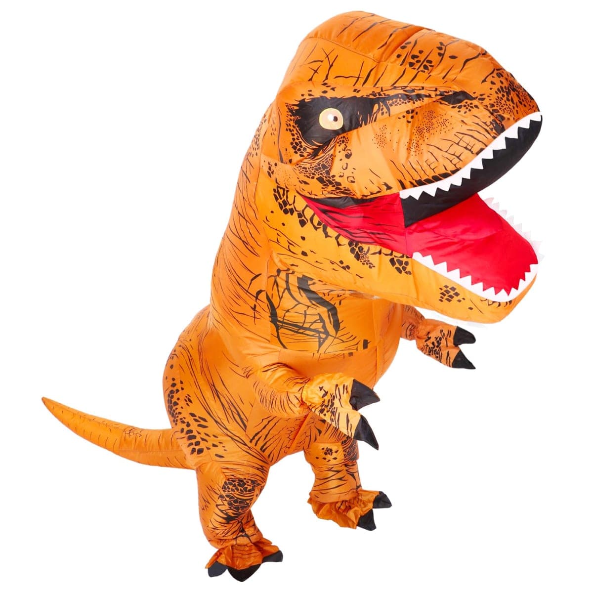 viwzon Inflatable Dinosaur Costume for Adult, Inflatable Costume for Halloween Parties Blow Up T-Rex Costume Adult Brown thumbnail 2