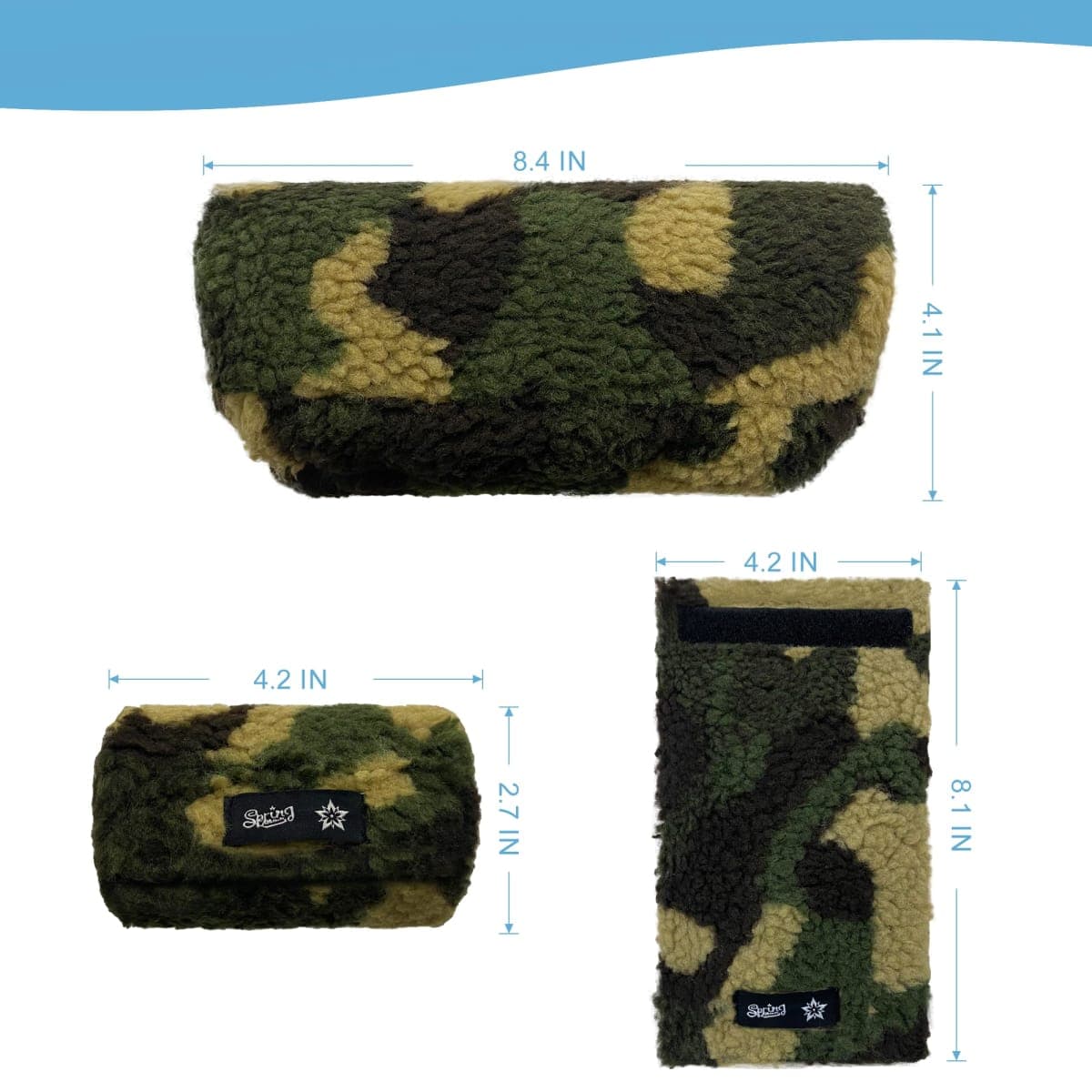 SPRING SEAON Plush Memory‑Foam Crutch Underarm Pad & Hand‑Grip Covers–Universal Fit, Breathable Moisture‑Wicking, Machine‑Washable Cushion for Crutches, Pain Relief & Chafing Protection thumbnail 4