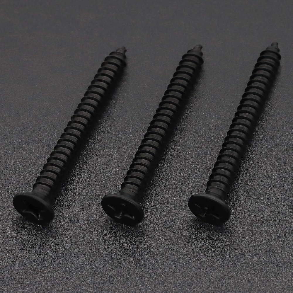 RoyceMart #12 x 2-1/2" (40 Pack) Stainless Steel Phillips Flat Head Wood Screws, Stainless Steel 304 (18-8), Flat Head Sheet Metal Screws Self Tapping Screws, Black Coated thumbnail 4