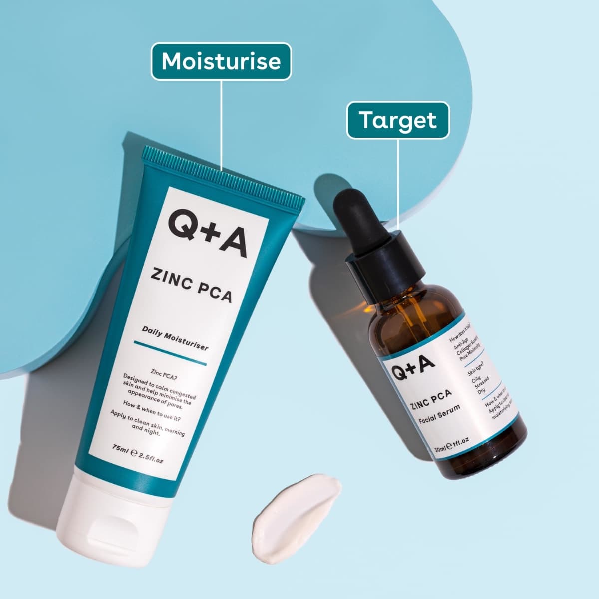 Q+A Zinc PCA Facial Serum (30ml), 99% Natural, Pore-Refining & Firming Serum with Zinc PCA and Reishi & Shiitake Mushrooms, Reduces Redness & Blemishes, Fragrance Free, Vegan & Cruelty Free Skincare thumbnail 5