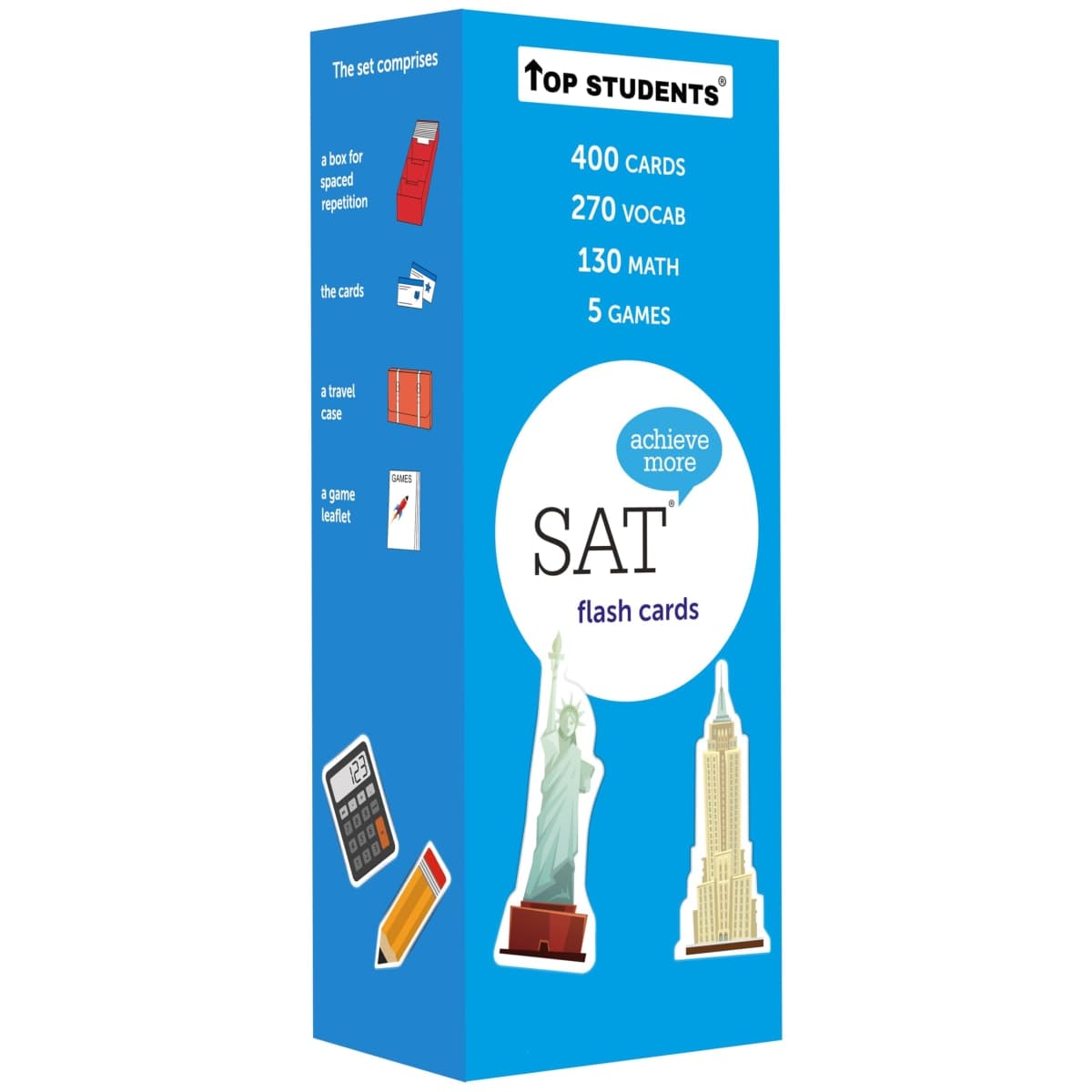 SAT Flash Cards 2026-2027 | 400 SAT Vocabulary + SAT Math Flash Cards | SAT Prep | SAT Math Cards | SAT Vocab Cards | SAT Prep Cards | SAT Words | SAT Classroom and Home Kit | SAT Digital Prep — image 1