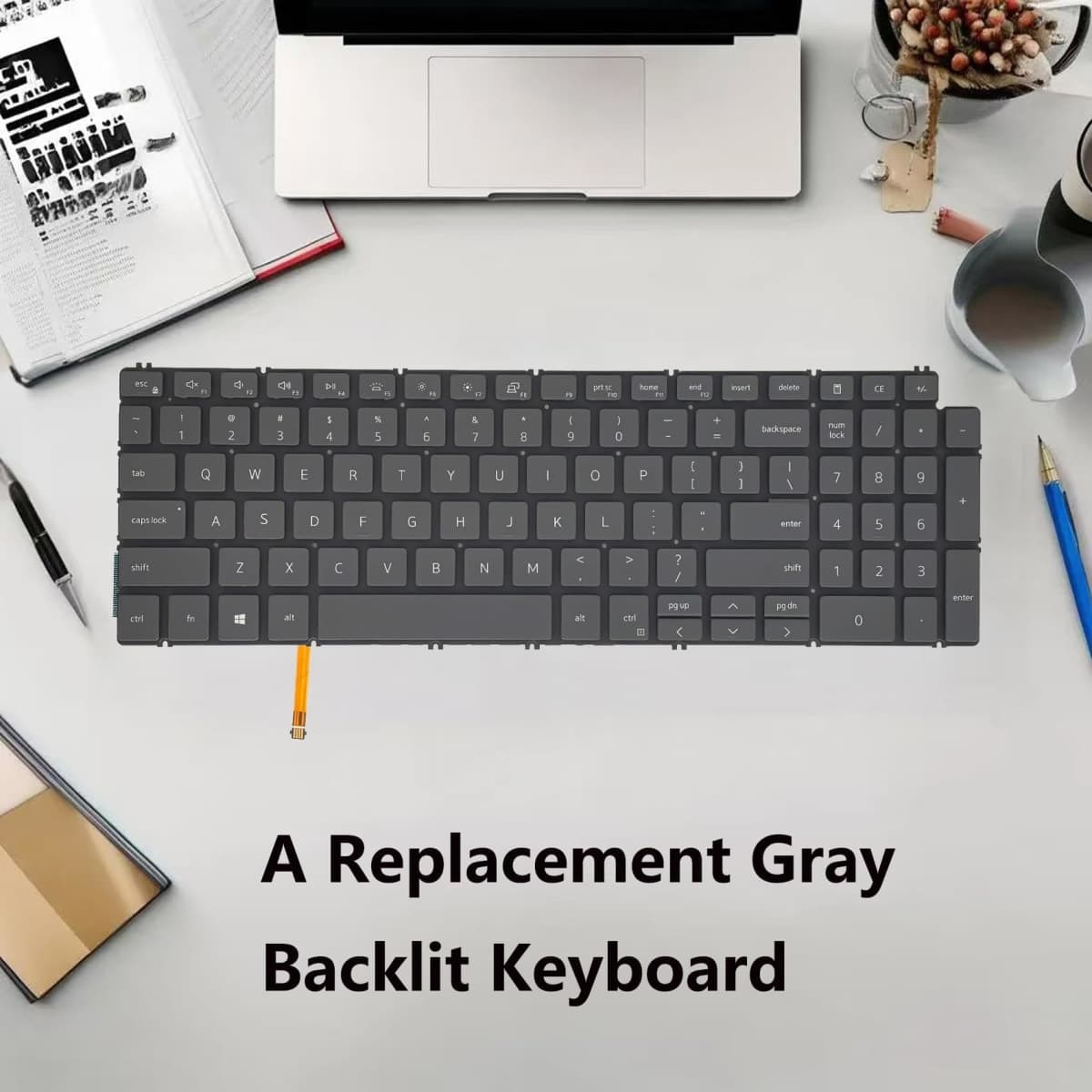 WWGTMC Replacement Keyboard for Dell Latitude 15 3520,Inspiron 15 3510 3511 3515 5510 5515 5518 Series Laptop with Backlit US Layout thumbnail 4