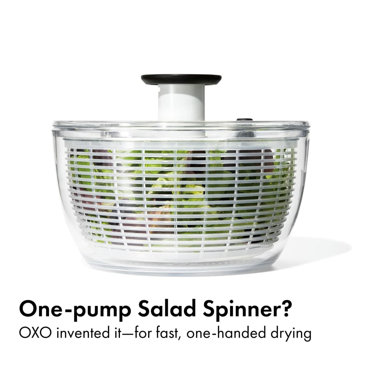 OXO Good Grips Good Grips Salad Spinner, 10.25-Inch Clear thumbnail 2