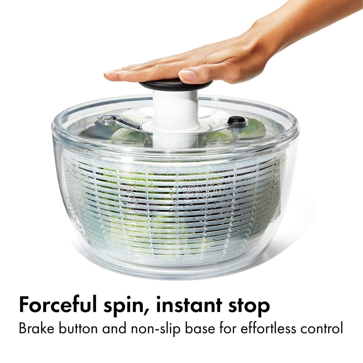 OXO Good Grips Good Grips Salad Spinner, 10.25-Inch Clear thumbnail 4