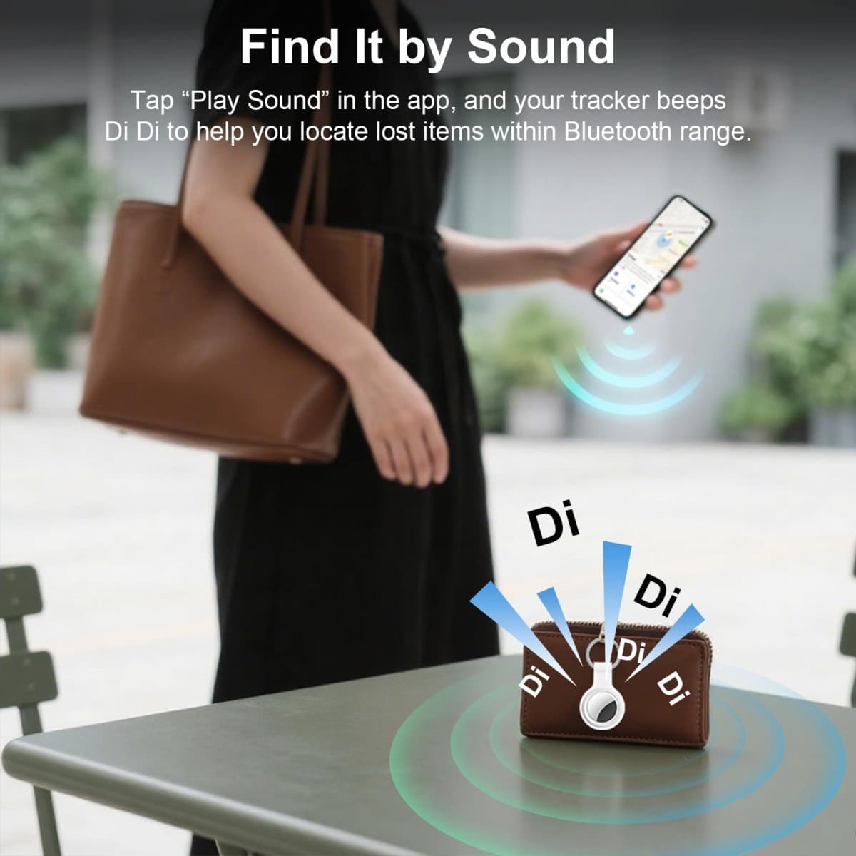 4 Packs Tracker Tags Compatible with Apple Find My (iOS Only), Bluetooth Tracker, Smart Keys Finder and Item Locator with Waterproof Case for Wallet Luggage Pet Backpack New thumbnail 5