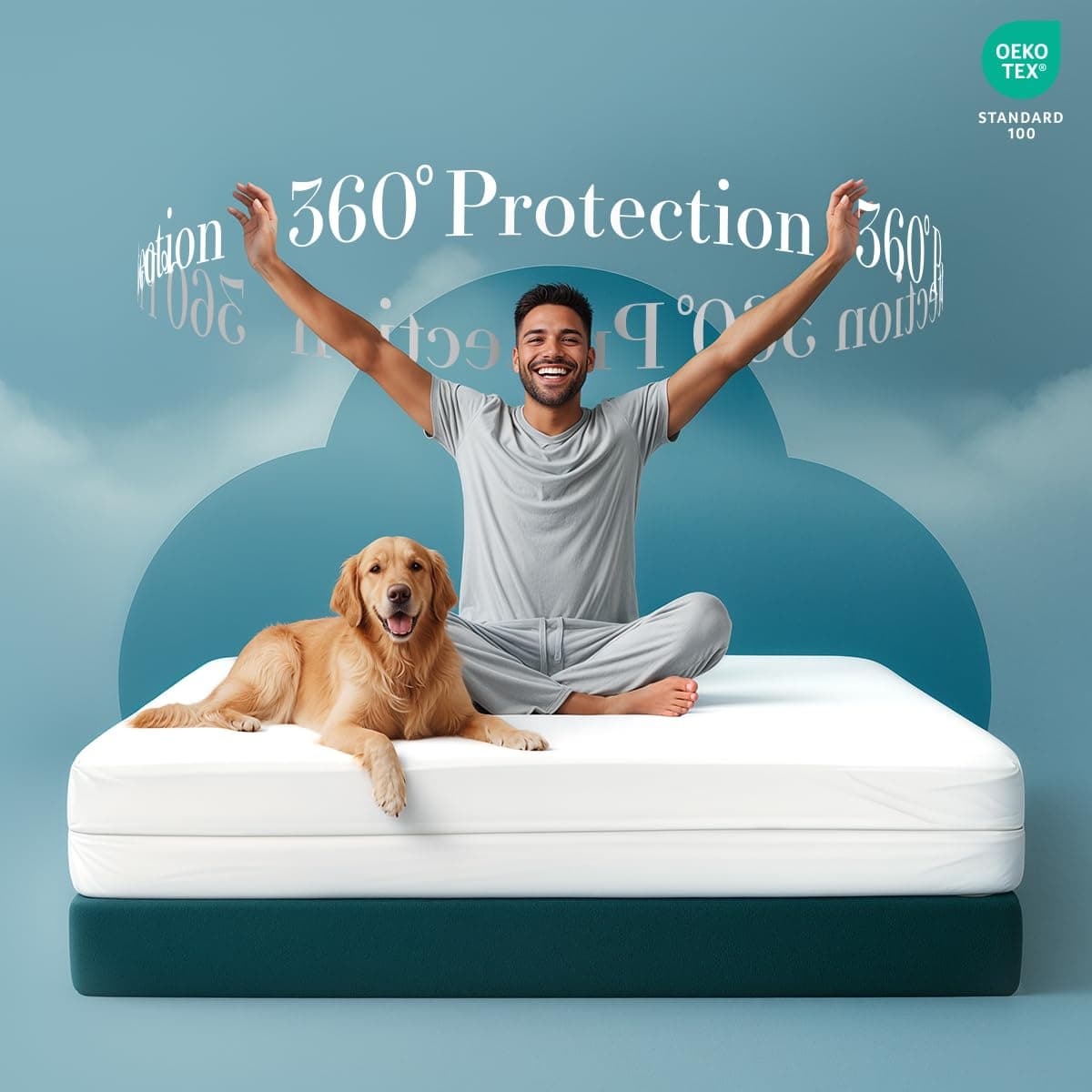 Utopia Bedding Zippered Mattress Encasement Full/Double - 100% Waterproof and Bed Bug Proof Mattress Protector - Absorbent, Six-Sided Mattress Cover thumbnail 4