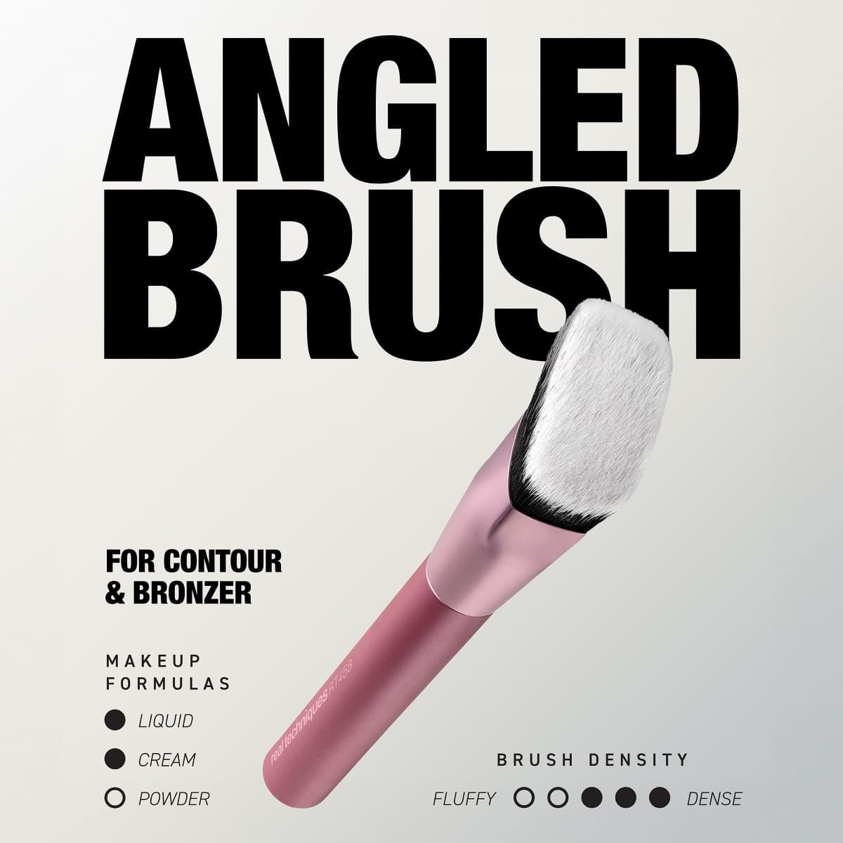 Real Techniques Cheek Hugging Contour Brush, Angled Makeup Brush for Cream Contour Liquid Bronzer & Sculpting, Precision Face Shaping, UltraPlush Bristles, Cruelty-Free, 1 Count thumbnail 3