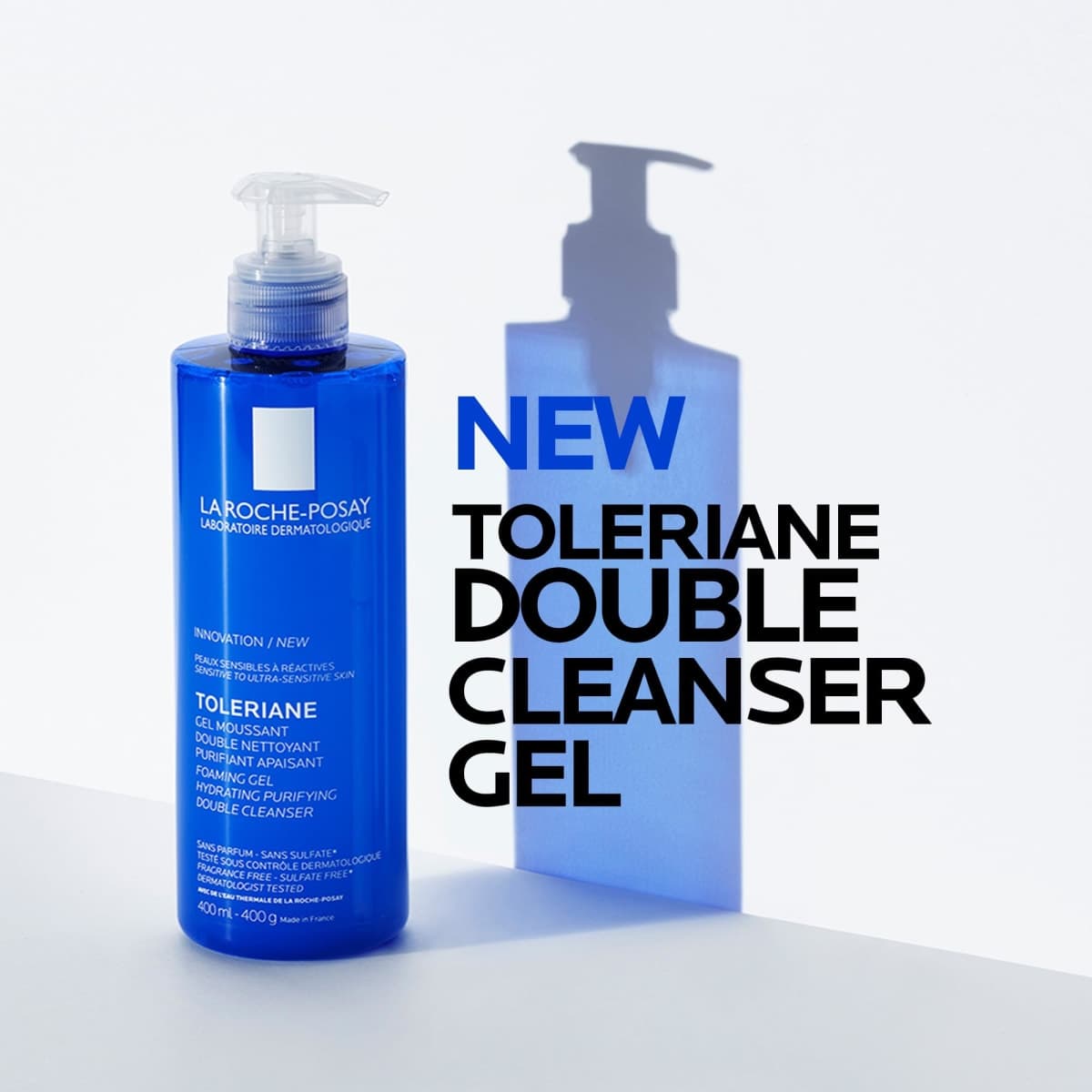 La Roche Posay Double Face Cleanser, Toleriane Hydrating Purifying Foaming Gel, Removes Makeup & Impurities, with Niacinamide & Amino Acids, Fragrance Free, Recommended by Dermatologists, 400ml thumbnail 2