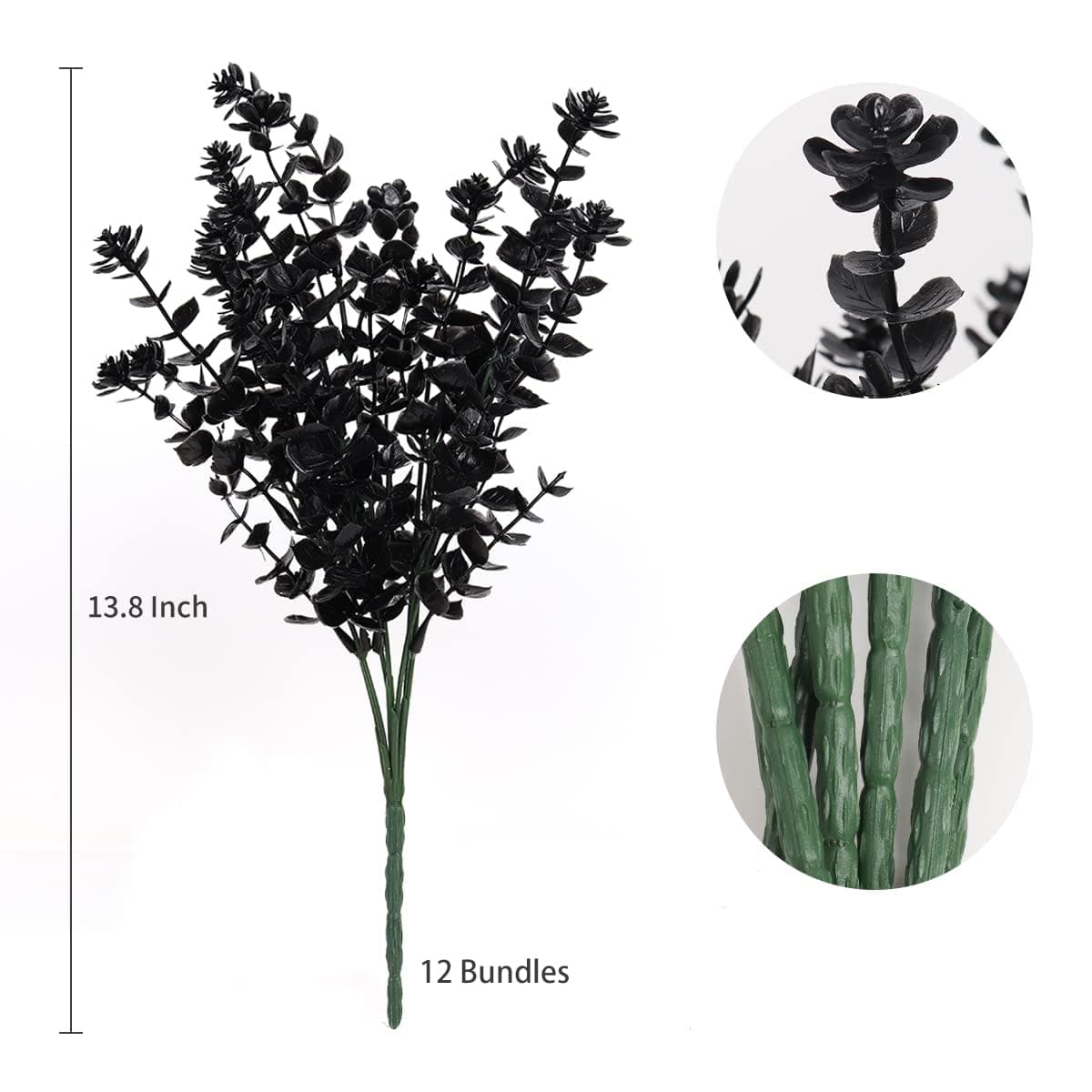 RECUTMS Artificial Flowers Outdoor UV Resistant Fake Plants Indoor Outside Hanging Planter, 12 Bundles Outdoor Fake Flowers UV Resistant Faux Plastic Plants Garden Porch Window Box Décor（Fuchsia） thumbnail 2