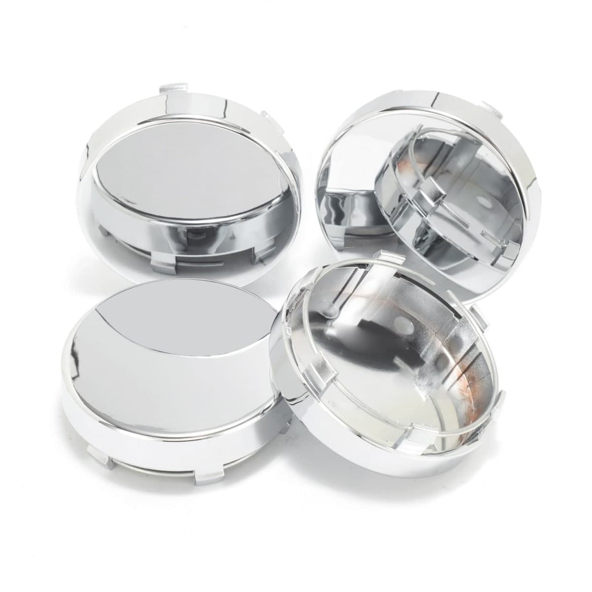 4Pcs 3.31in / 84mm Car Wheel Center Caps for 6030K85 CLG325 Chrome Outer 3.31 in, Inner 3.13 in Snap-On Hub Caps — image 1