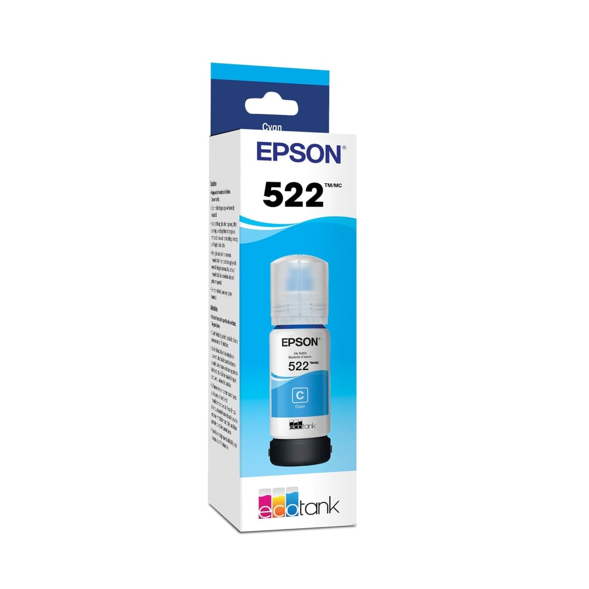 Epson 522 EcoTank Ink Ultra-High Capacity Bottle, Black (T522120-S) - Compatible with ET-2400, ET-2720, ET-2800, ET-2803, ET-2840, ET-4700, ET-4800, ET-4810 — image 1